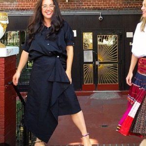The Frock NYC Black Wrap Skirt